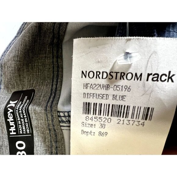 New Hurley Size 30 ESSENTIAL ONE AND ONLY BOARDSHORT Diffused Blue - Picture 7 of 13